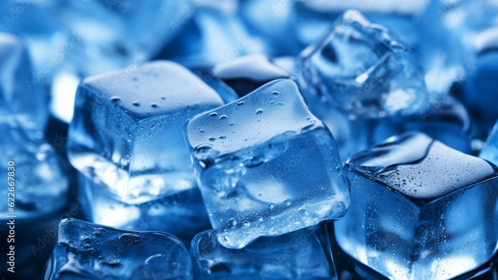 Crystal clear ice cubes as background. Crystal clear ice cubes as background.