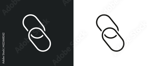 refresh arrows outline icon in white and black colors. refresh arrows flat vector icon from user interface collection for web, mobile apps and ui.