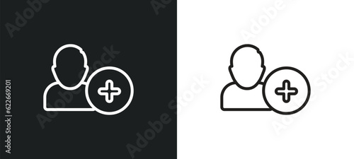 contact notebook outline icon in white and black colors. contact notebook flat vector icon from user interface collection for web, mobile apps and ui.