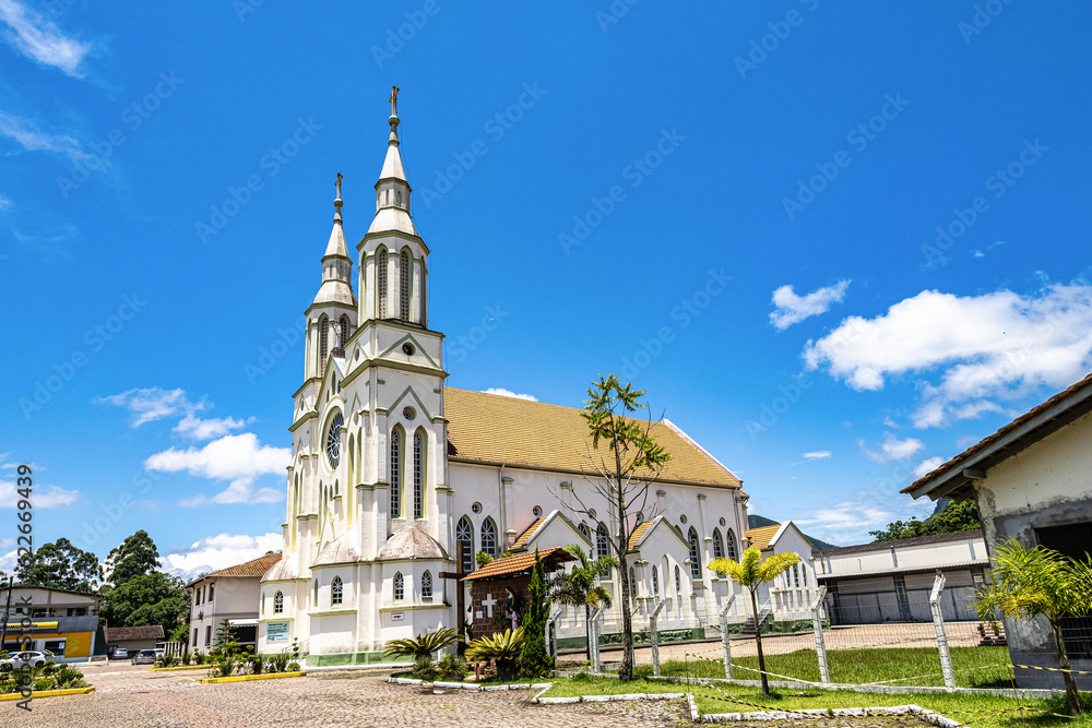 Church of Sant'Ana, Igreja Matriz Sant'Ana in the city of Apiuna in Santa Catarina, Brazil