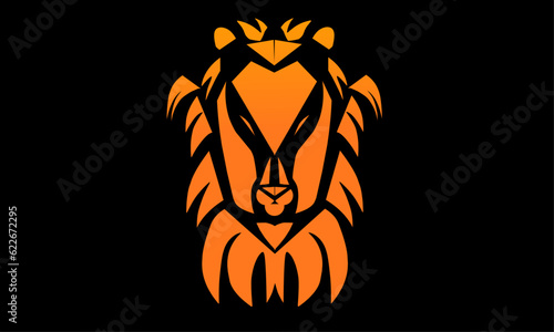 abstract lion head logo creative design suitable for any business.
