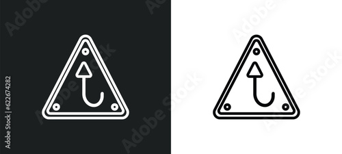 highway outline icon in white and black colors. highway flat vector icon from traffic signs collection for web  mobile apps and ui.
