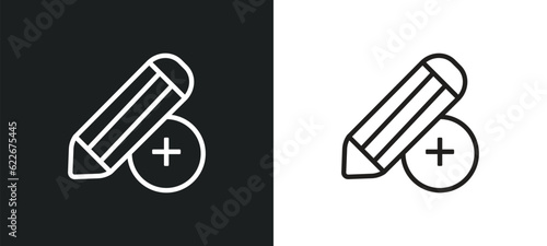 edit tools outline icon in white and black colors. edit tools flat vector icon from tools and utensils collection for web, mobile apps and ui.