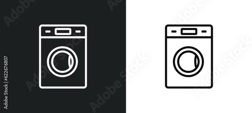 domestic outline icon in white and black colors. domestic flat vector icon from technology collection for web, mobile apps and ui.