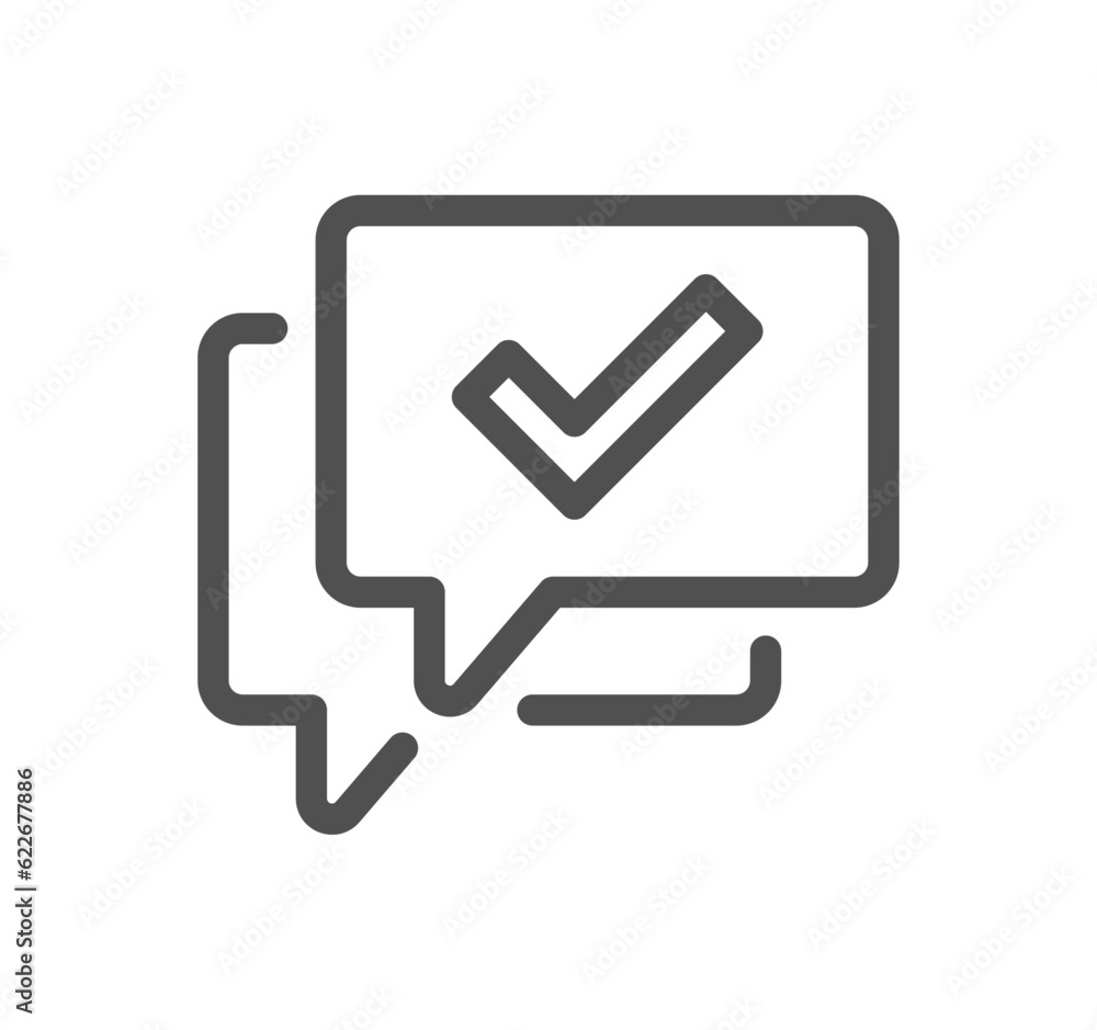 Approve related icon outline and linear vector. Approve related icon outline and linear vector.