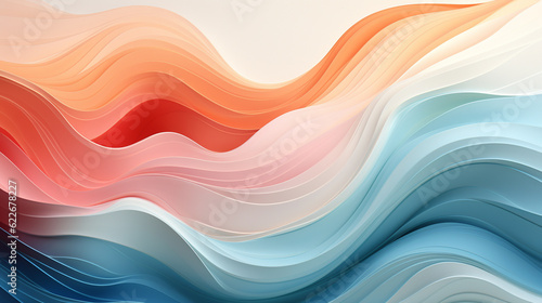 Whimsical Waves Pattern Design Landscape