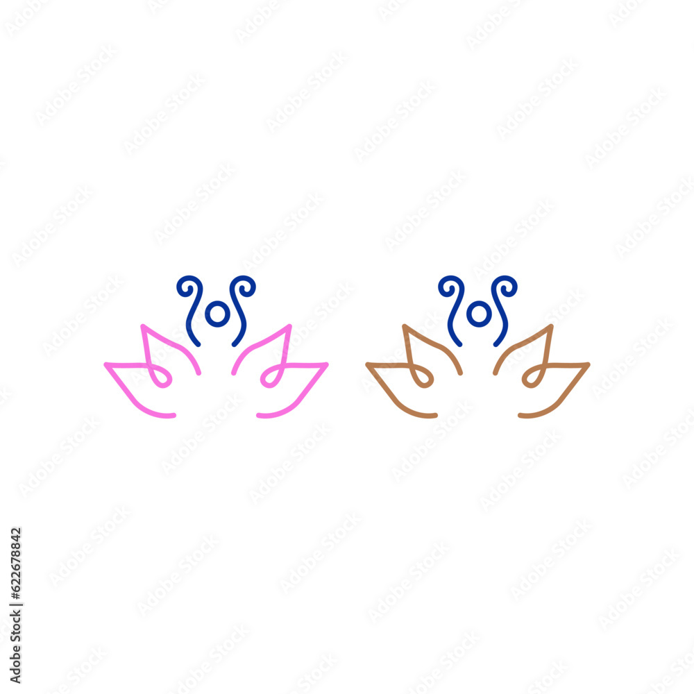 YOGA STUDIO SIGN SYMBOL LOGO VECTOR ISOLATED ON WHITE YOGA STUDIO SIGN SYMBOL LOGO VECTOR ISOLATED ON WHITE