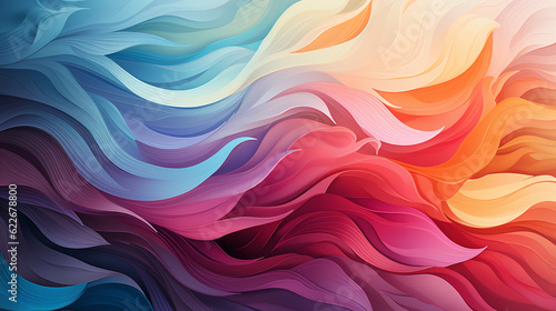 Whimsical Waves Pattern Design Landscape
