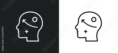 strategical planning outline icon in white and black colors. strategical planning flat vector icon from strategy collection for web, mobile apps and ui.