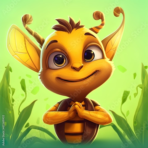 cartoon bee, food logo, animal design logo © MaverickMedia