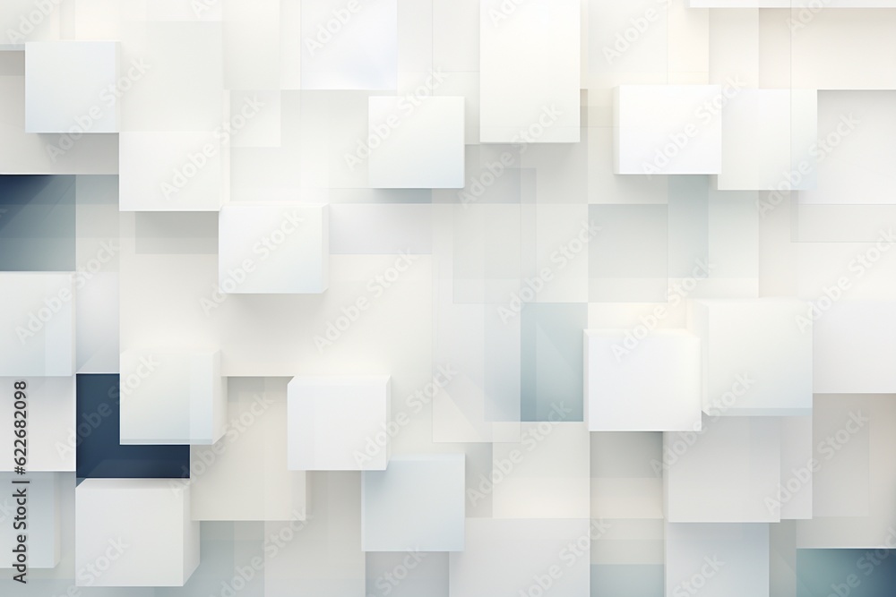 Minimalist Abstract Background of Geometric Shapes in Varying Shades of White Created with Generative AI Minimalist Abstract Background of Geometric Shapes in Varying Shades of White Created with Generative AI