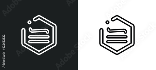 is congruent to outline icon in white and black colors. is congruent to flat vector icon from signs collection for web, mobile apps and ui. photo