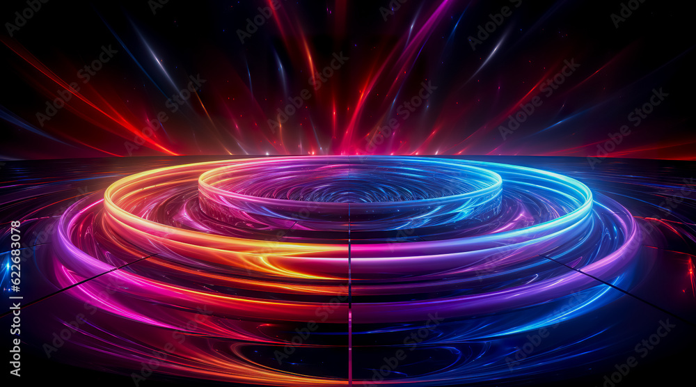 Futuristic technology abstract background with lines for network, big data, data center, server, internet, speed. Abstract neon lights into digital technology tunnel. Generative AI Futuristic technology abstract background with lines for network, big data, data center, server, internet, speed. Abstract neon lights into digital technology tunnel. Generative AI