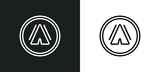 tent outline icon in white and black colors. tent flat vector icon from signs collection for web, mobile apps and ui.