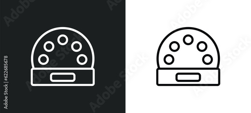 buttonhole outline icon in white and black colors. buttonhole flat vector icon from sew collection for web, mobile apps and ui.
