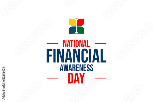 National Financial Awareness Day, background template Holiday concept