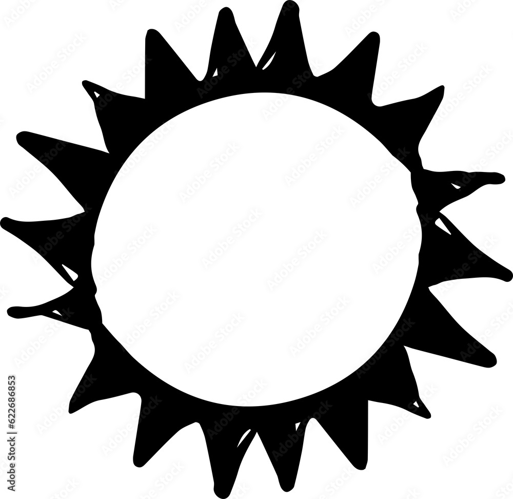 hand drawn sun icons hand drawn sun icons