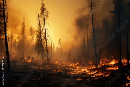 Burning Forest - Wildfire - Climate Change