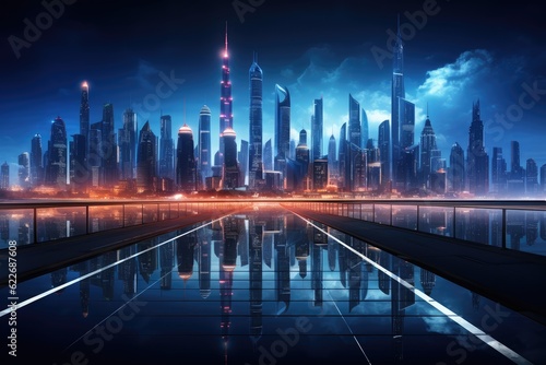 Future City Skyline - Futuristic Architecture