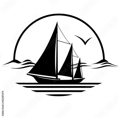 boat outline, ship outline, boat vector, ship vector, boat logo, ship logo, boat line art