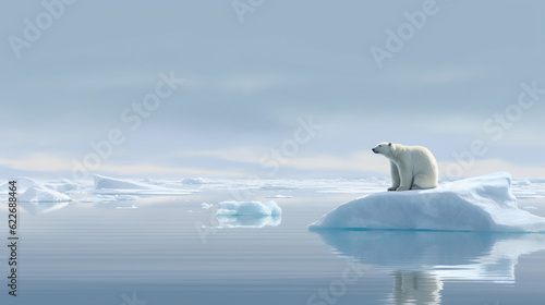 polar bear in the region HD 8K wallpaper Stock Photographic Image