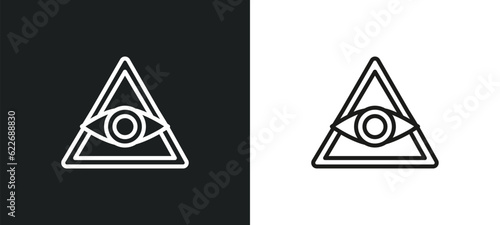 caodaism outline icon in white and black colors. caodaism flat vector icon from religion collection for web  mobile apps and ui.