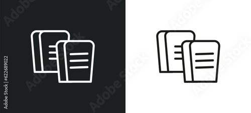 commandments outline icon in white and black colors. commandments flat vector icon from religion collection for web, mobile apps and ui.