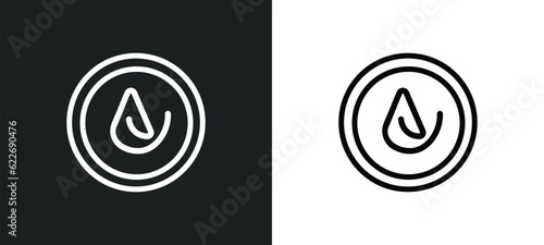 asceticism outline icon in white and black colors. asceticism flat vector icon from religion collection for web, mobile apps and ui.