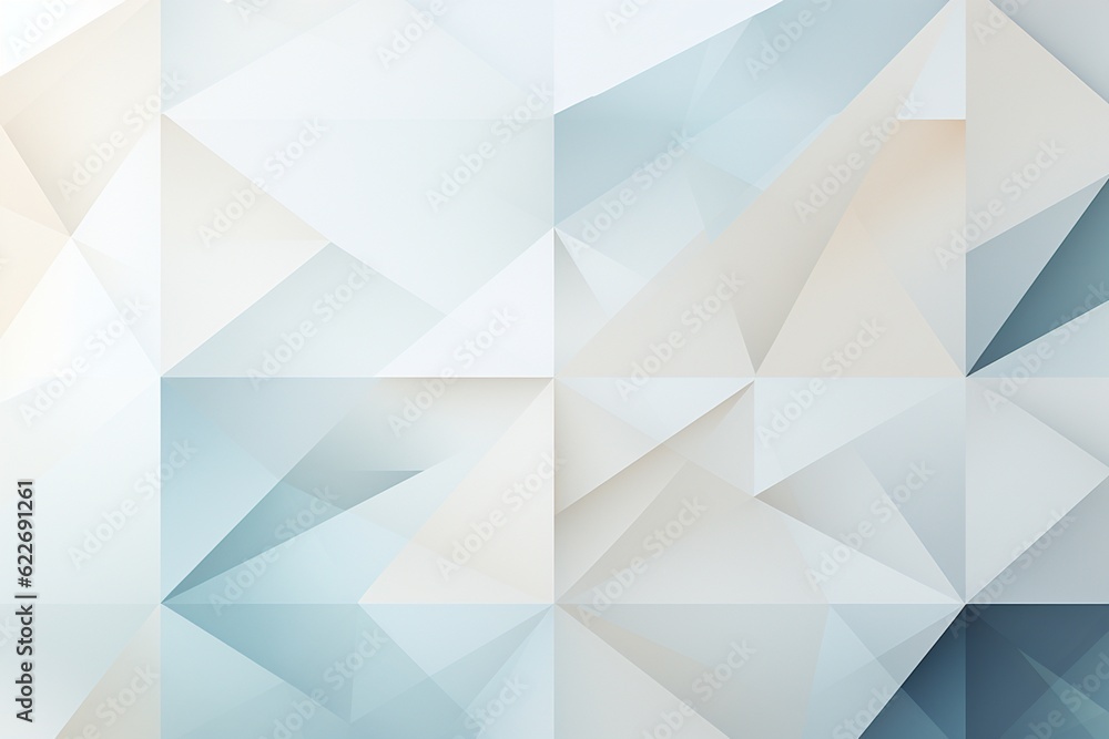 Minimalist Abstract Background of Geometric Shapes in Varying Shades of White Created with Generative AI Minimalist Abstract Background of Geometric Shapes in Varying Shades of White Created with Generative AI