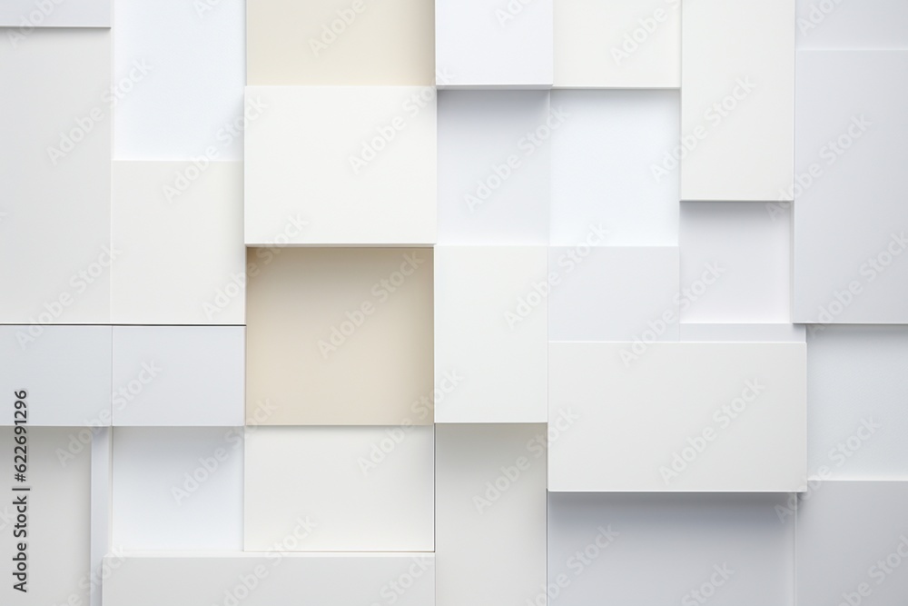 Minimalist Abstract Background of Geometric Shapes in Varying Shades of White Created with Generative AI Minimalist Abstract Background of Geometric Shapes in Varying Shades of White Created with Generative AI