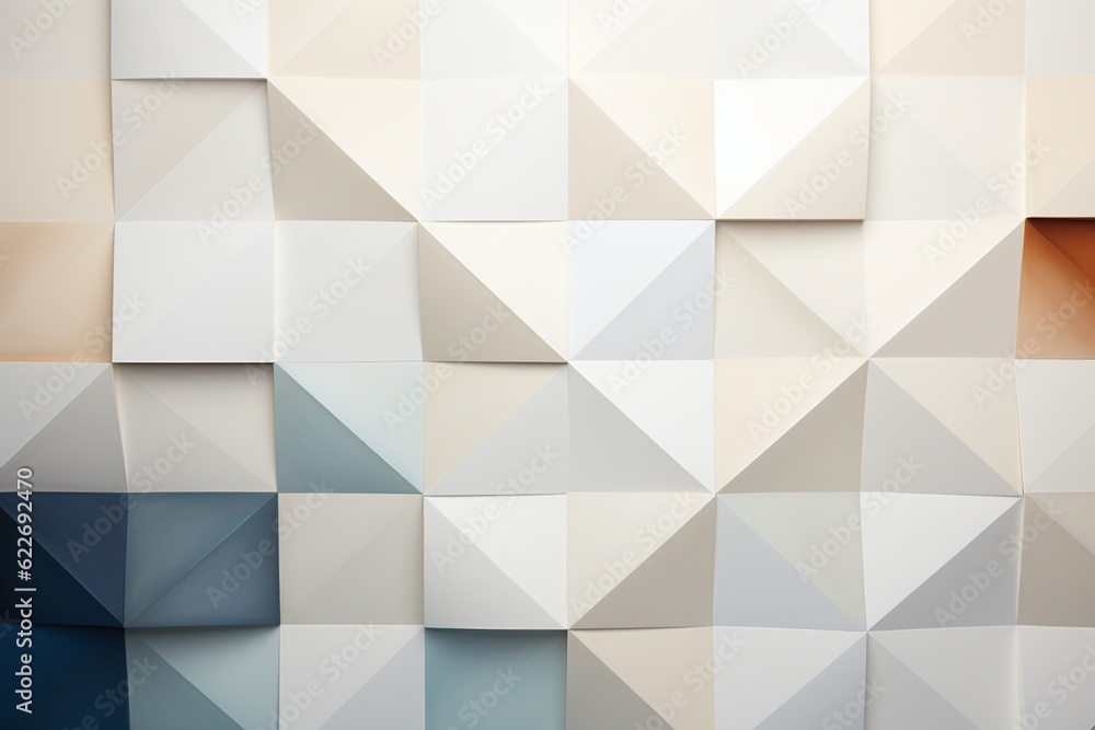 Minimalist Abstract Background of Geometric Shapes in Varying Shades of White Created with Generative AI Minimalist Abstract Background of Geometric Shapes in Varying Shades of White Created with Generative AI