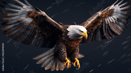 eagle in flight  HD 8K wallpaper Stock Photographic Image