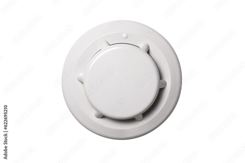 Smoke detector isolated on transparent background. Stay home safe. Home control and security Smoke detector isolated on transparent background. Stay home safe. Home control and security
