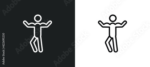 biceps of a man outline icon in white and black colors. biceps of a man flat vector icon from people collection for web, mobile apps and ui.
