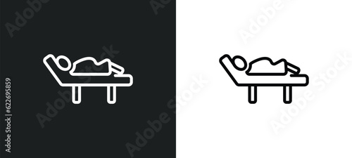 birth outline icon in white and black colors. birth flat vector icon from people collection for web, mobile apps and ui.