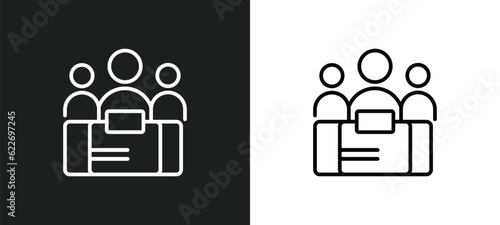 limited liability outline icon in white and black colors. limited liability flat vector icon from other collection for web, mobile apps and ui.