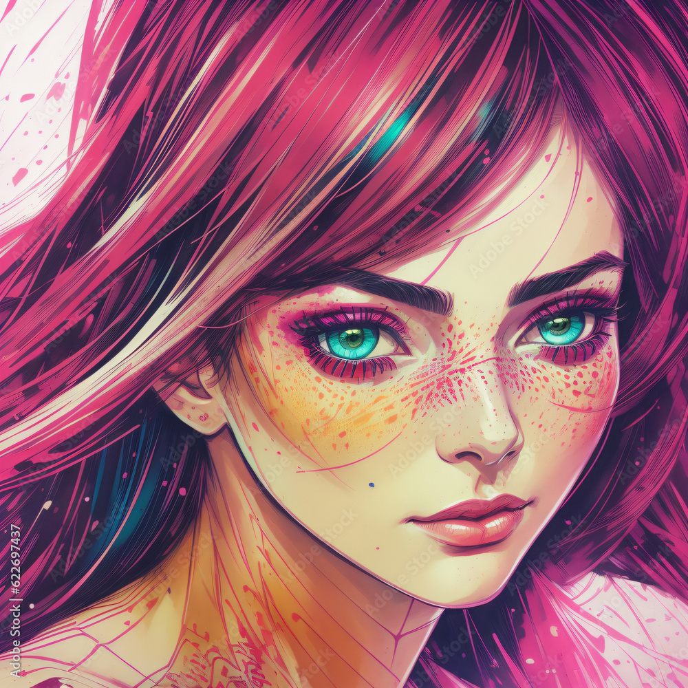 portrait of a woman with makeup Generate Ai portrait of a woman with makeup Generate Ai