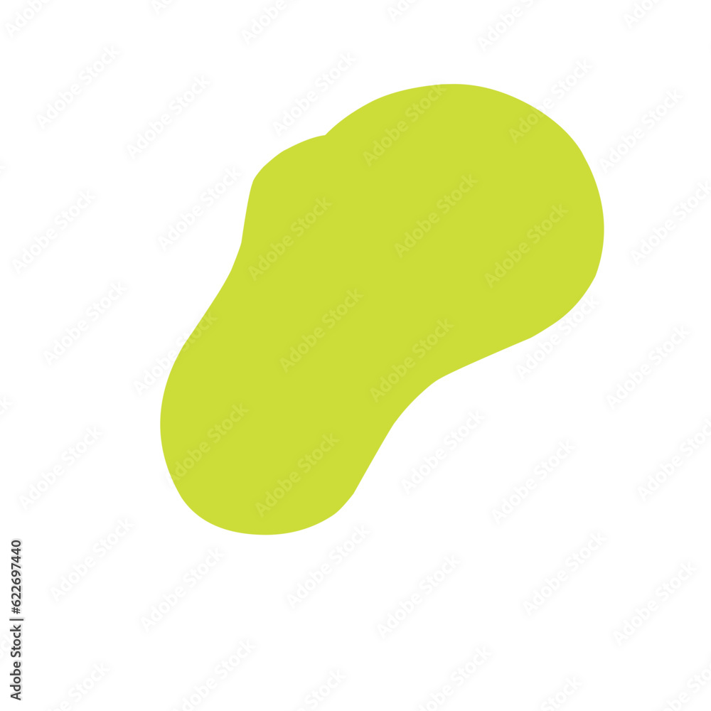 Green organic blob shape Green organic blob shape
