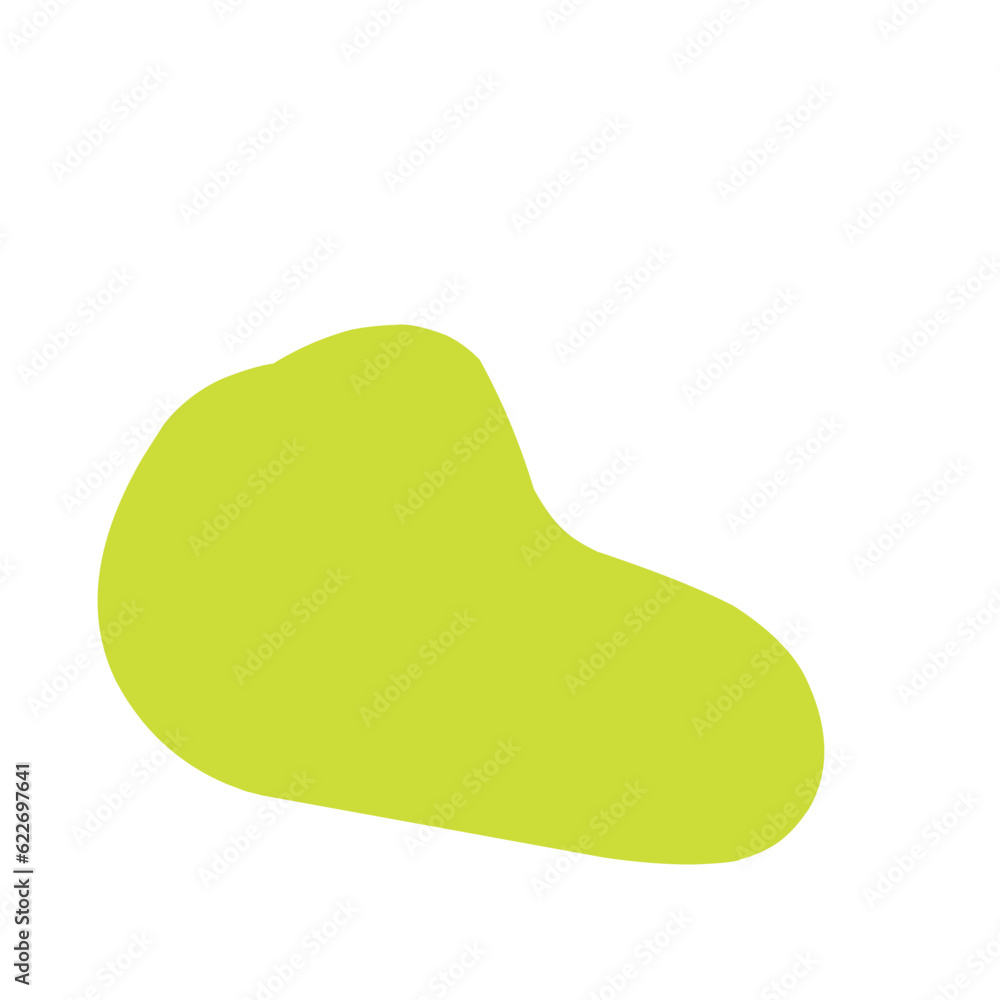 Green organic blob shape Green organic blob shape