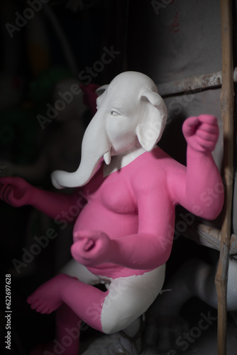 Clay idol of Hindu God.
