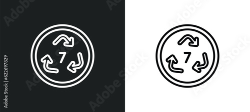 7 other outline icon in white and black colors. 7 other flat vector icon from other collection for web, mobile apps and ui.