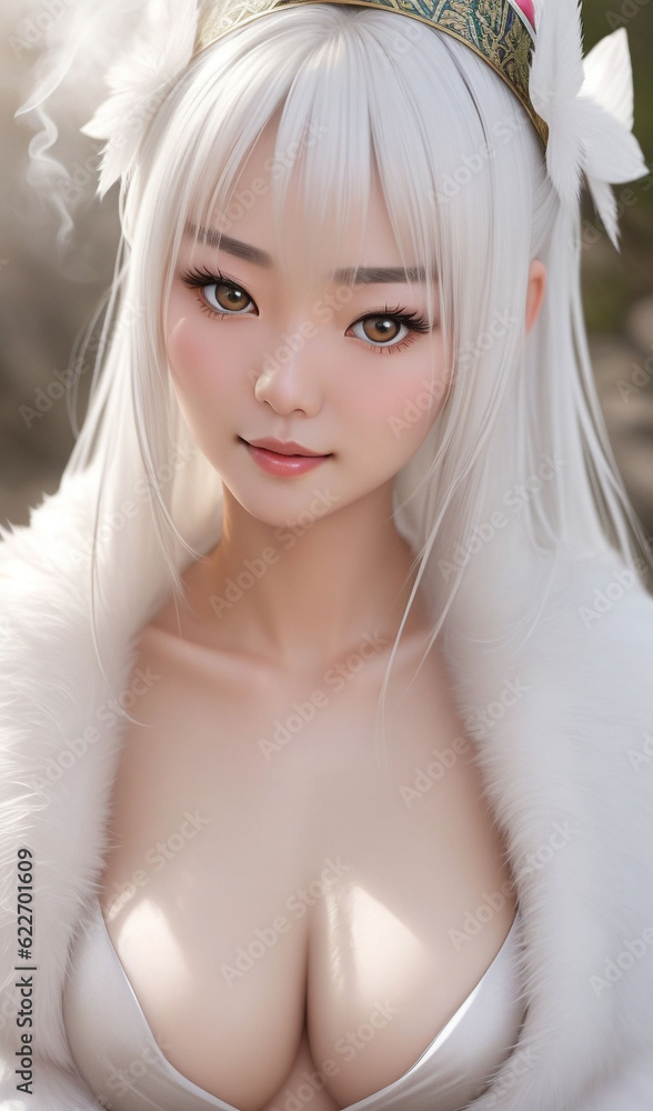 white hairs beautiful girl white hairs beautiful girl