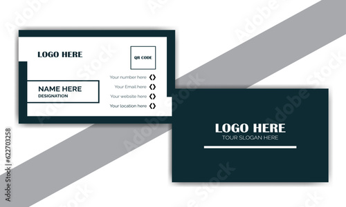 Two color professional business card