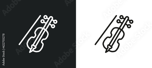 violoncello outline icon in white and black colors. violoncello flat vector icon from music collection for web, mobile apps and ui.