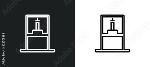remains outline icon in white and black colors. remains flat vector icon from museum collection for web, mobile apps and ui.