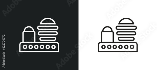 museum outline icon in white and black colors. museum flat vector icon from monuments collection for web, mobile apps and ui.