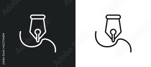 will outline icon in white and black colors. will flat vector icon from miscellaneous collection for web, mobile apps and ui.