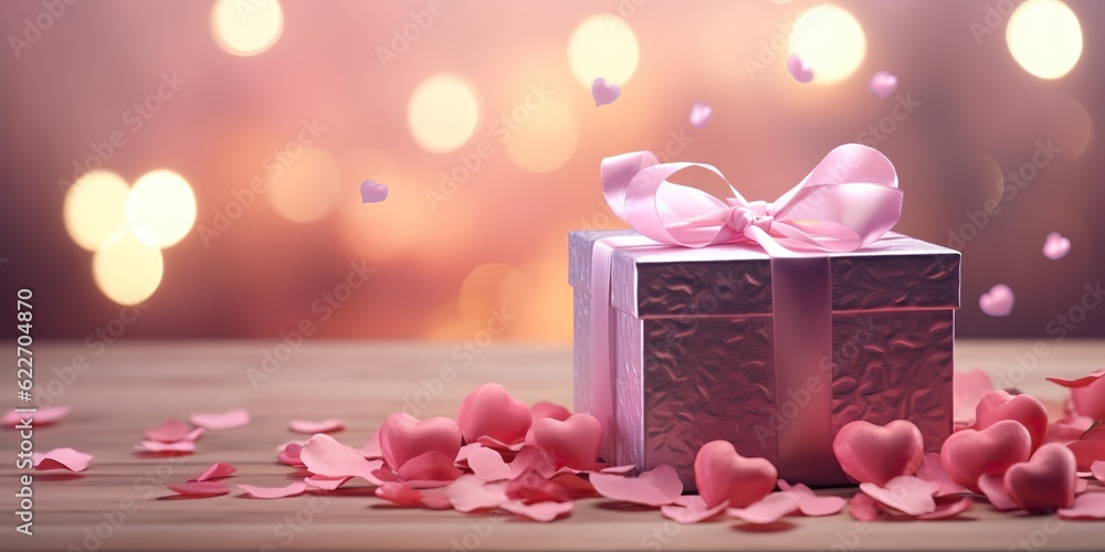 AI Generated. AI Generative. Valentine romantic love decoration party holiday gift present xmas christmas box new year vibe. Graphic Art AI Generated. AI Generative. Valentine romantic love decoration party holiday gift present xmas christmas box new year vibe. Graphic Art