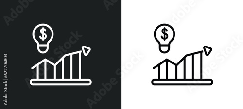 demand outline icon in white and black colors. demand flat vector icon from marketing collection for web, mobile apps and ui.