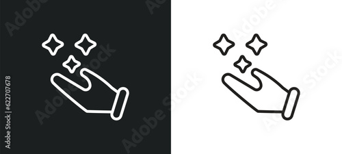 spell outline icon in white and black colors. spell flat vector icon from magic collection for web, mobile apps and ui.